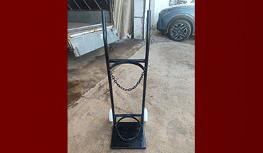 oksijen tüpü arabası, 50kg tüp arabası, tüp arabası, ağır tüp arabası, geniş tüp arabası, yangın tüpü arabası